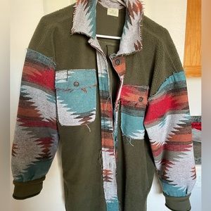 Aztec oversized shacket. Worn once.